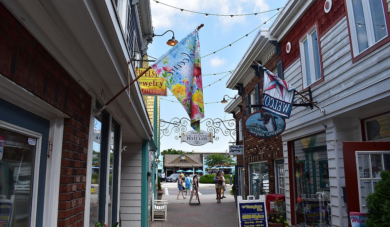 People flocking to Delaware’s Rehoboth Beach and it’s shops along the boardwalk.