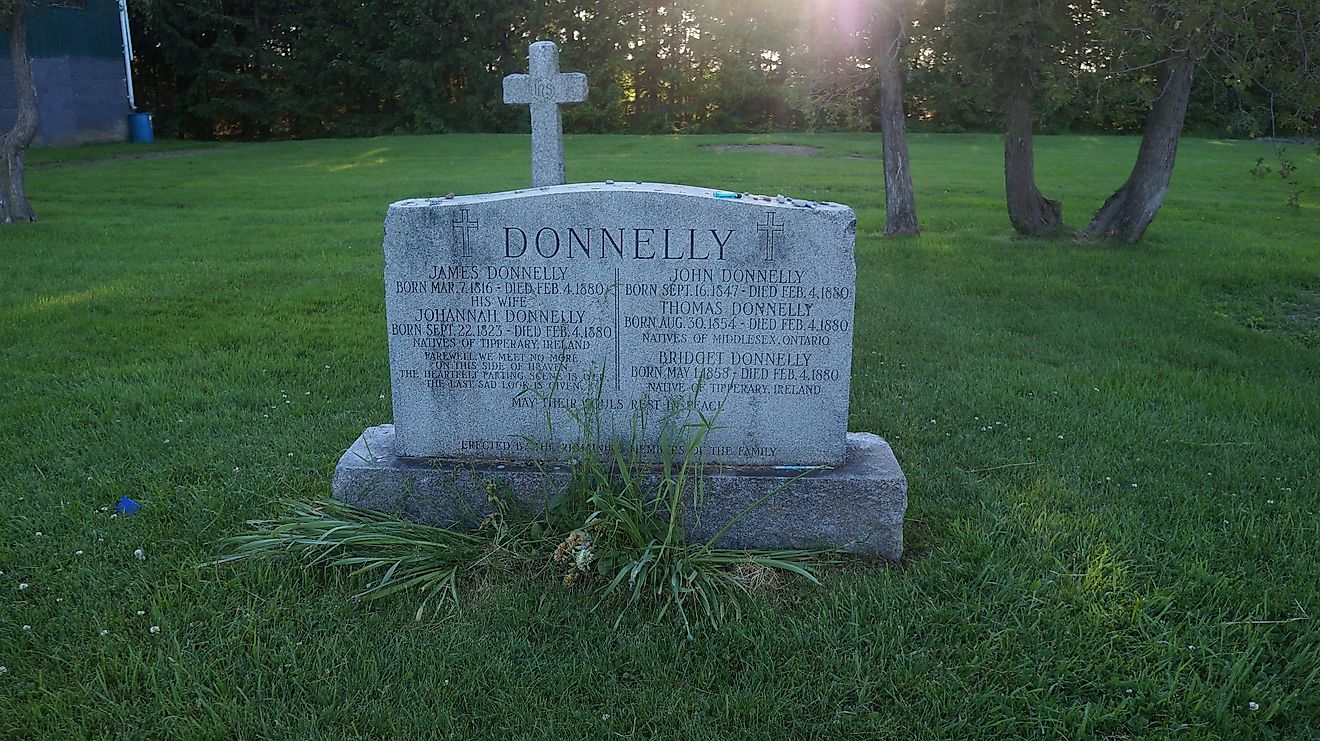This feud involved an entire city going against a family called the Donnellys. Image credit: wikiwand.com