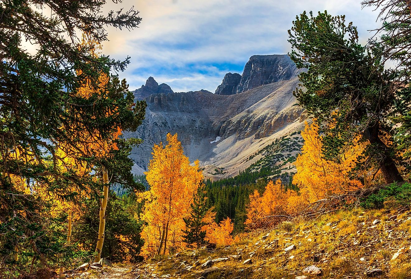 Wheeler Peak-Great Basin National Park, Nevada in the fall.