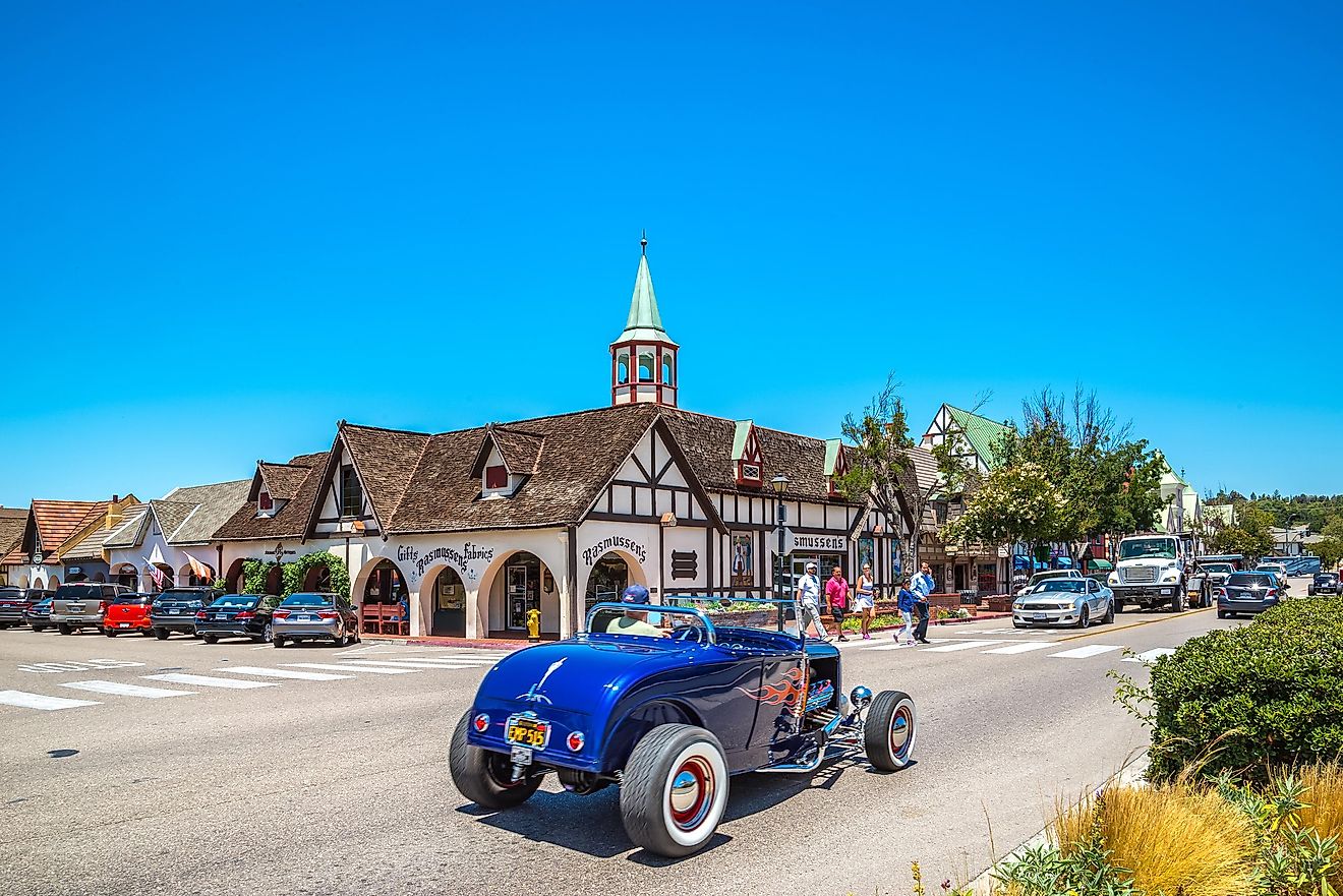 street view in Solvang, California