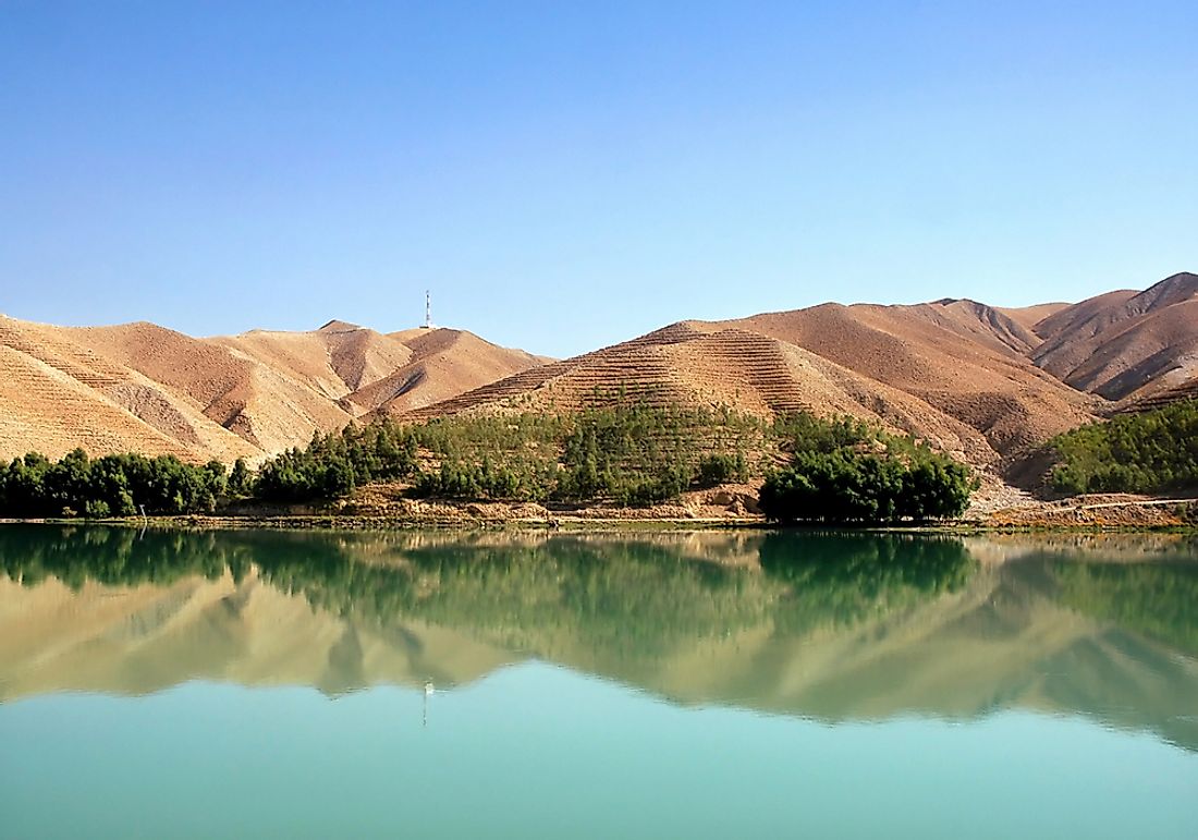 The Kabul River in Afghanistan. 