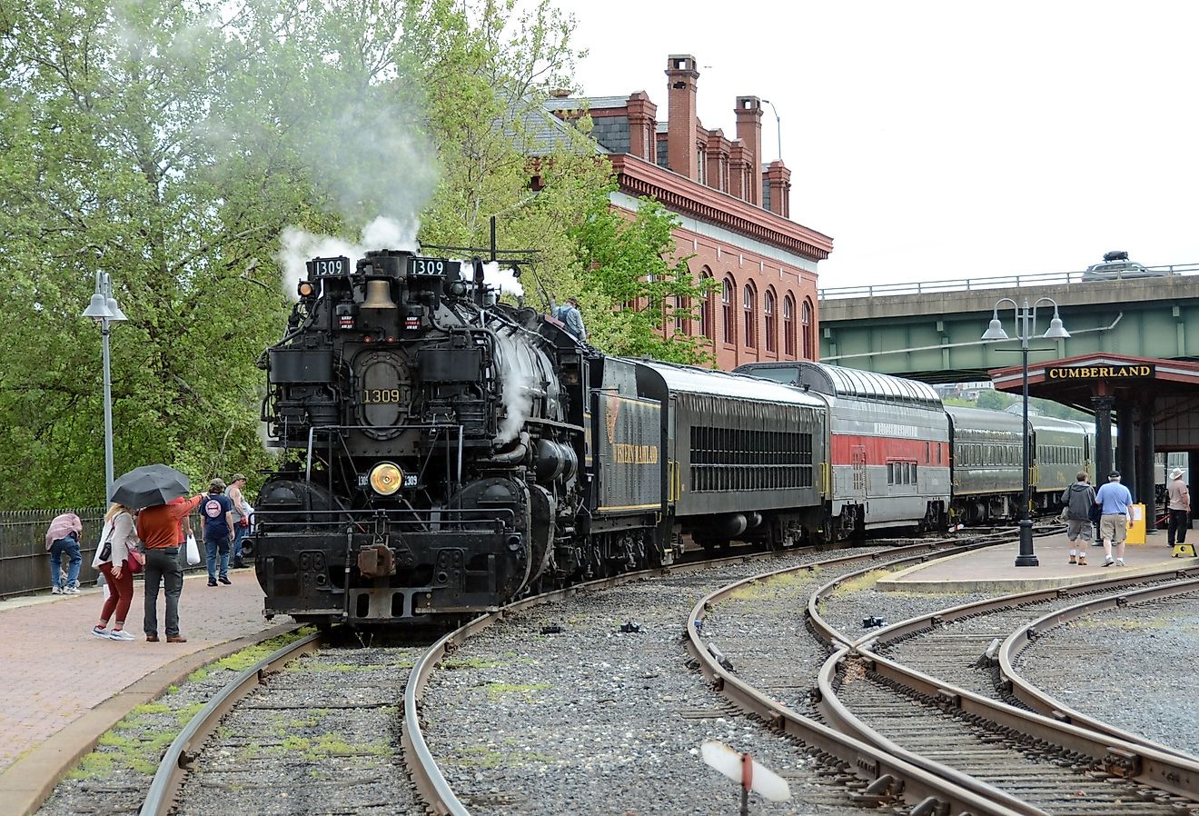 Baldwin Locomotive in Cumberland, Maryland. Image credit M Huston via Shutterstock