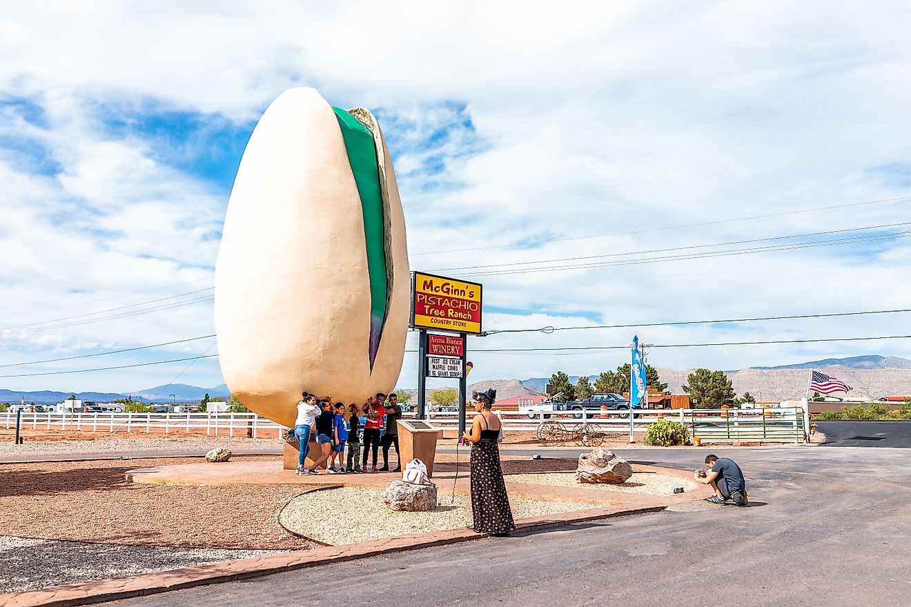 The World's Largest Pistachio in Alamogordo, New Mexico. Editorial credit: Kristi Blokhin / Shutterstock.com