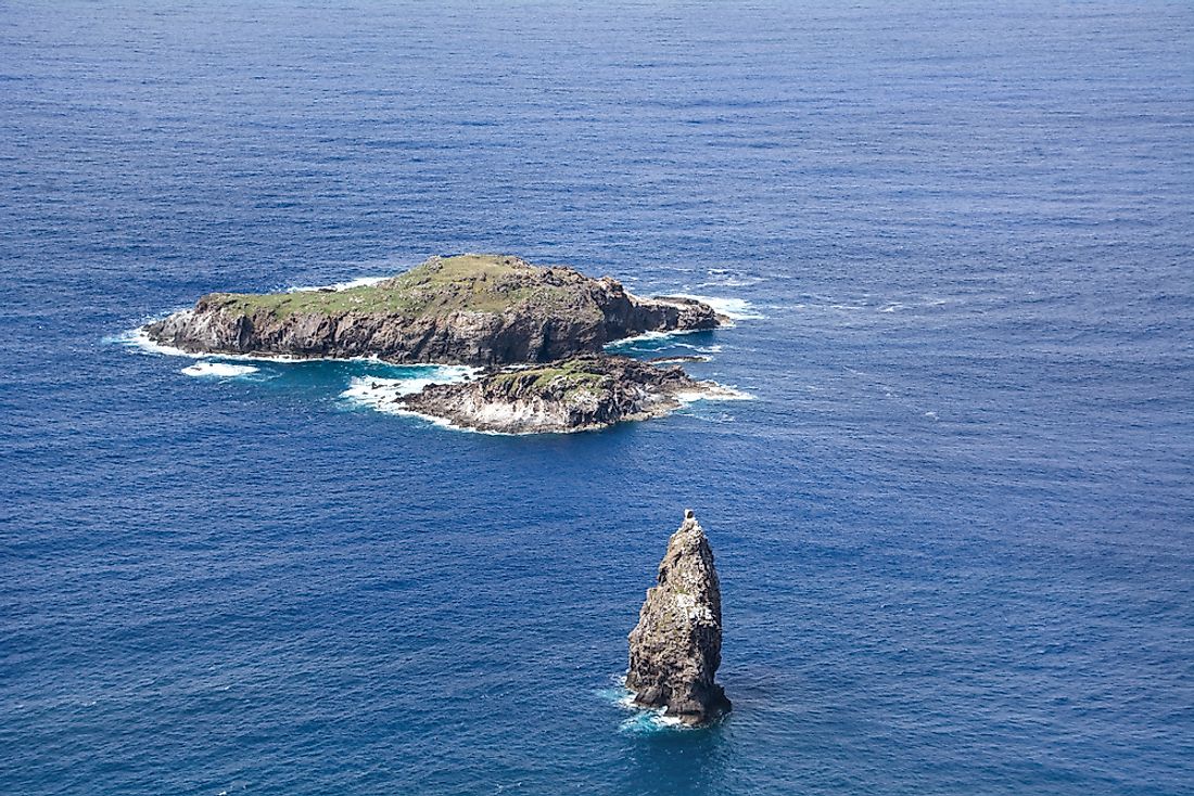 Moto Nui, the westernmost point in Chile. 