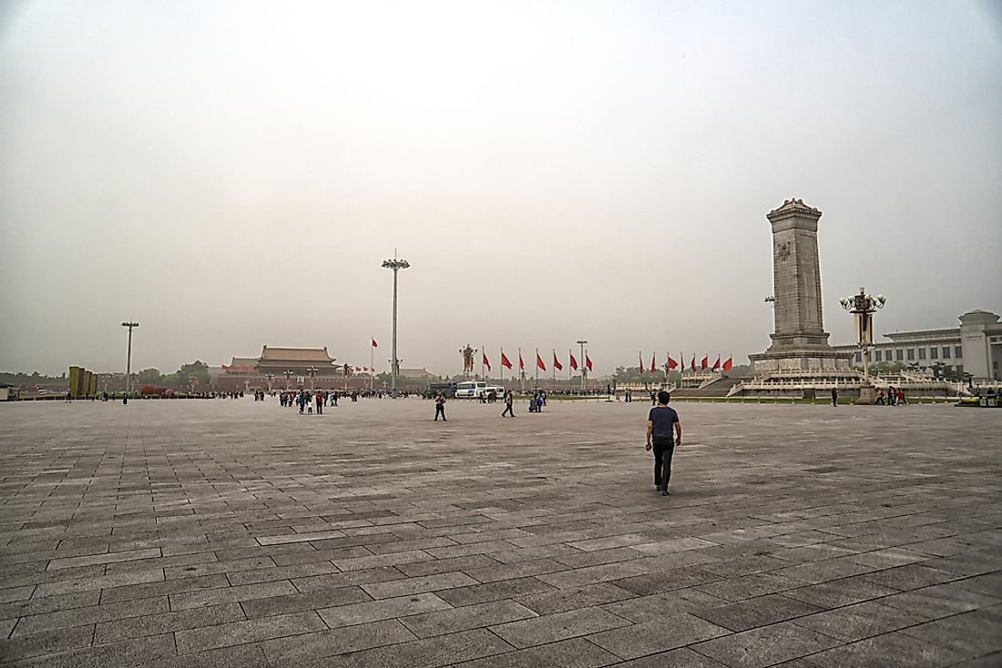 Tiananmen Square, China. Editorial credit: Ablakat / Shutterstock.com.