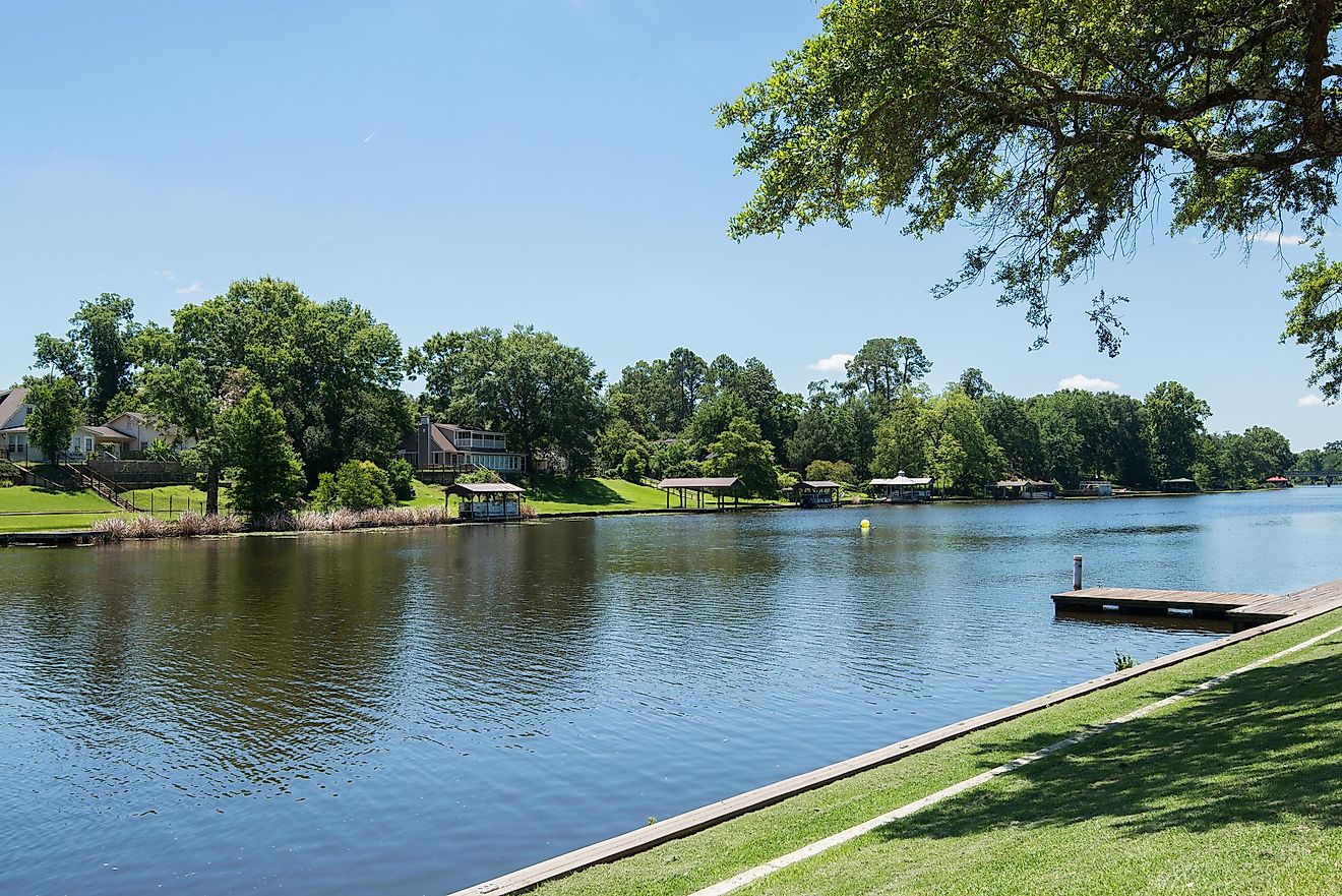 The scenic town of Natchitoches, Louisiana.