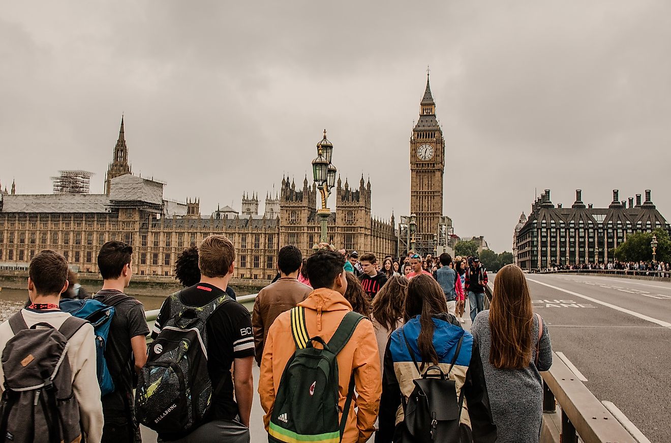 Tourists in London, one of the world's most visited cities. Image credit:  Mathias Westermann from Pixabay