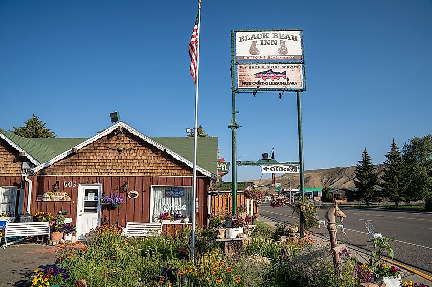 Black Bear Inn, a small motel in downtown Dubois Wyoming