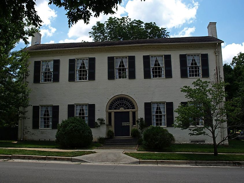 The Weeden House Museum in Huntsville, Alabama