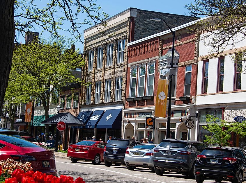 Street view in Holland, Michigan