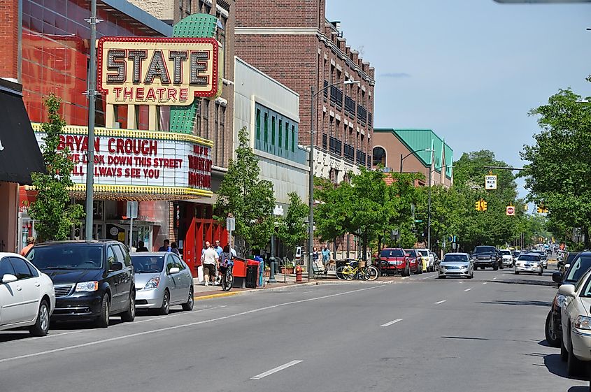 Main Street in Traverse City, Michigan.