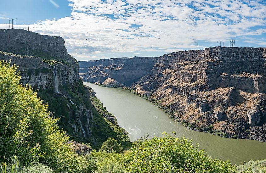 Snake River Canyon Gorge as seen from Snake River Canyon Rim Trail 