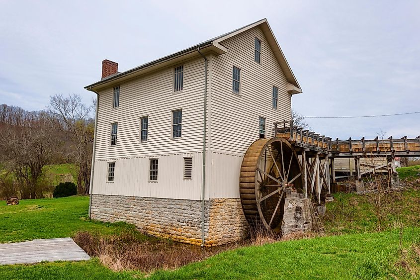 Historic Grist Mill in Abingdon, Virginia.