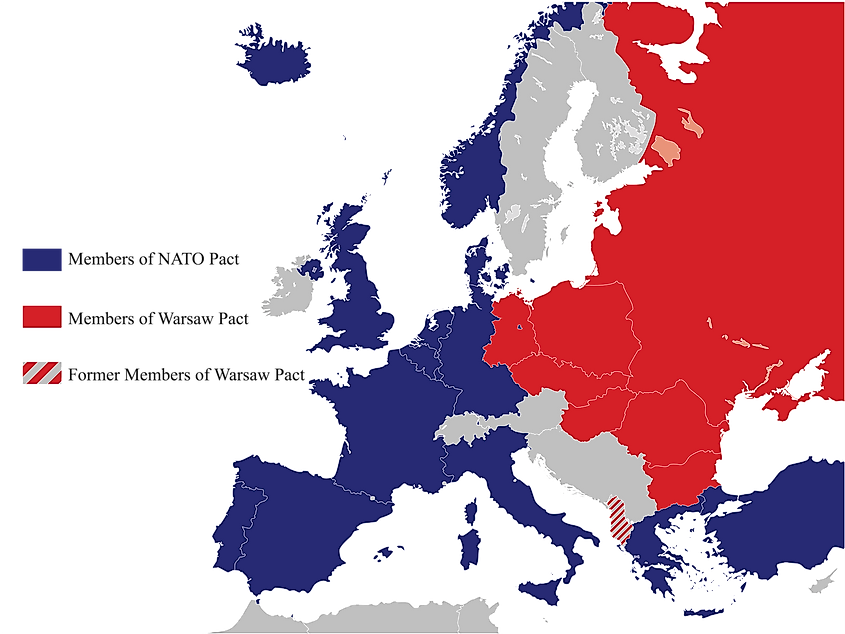 Warsaw pact map