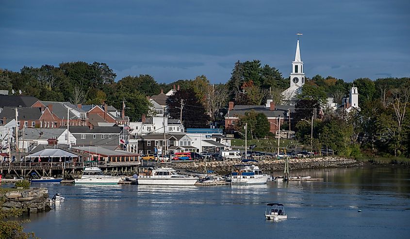 Damariscotta, Maine harbor Mid Coast Maine. Image credit Anthony F Battista via Shutterstock