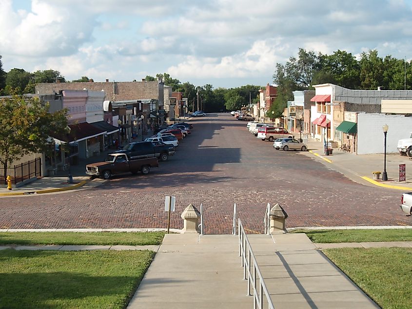 Business District in Cottonwood Falls, Kansas