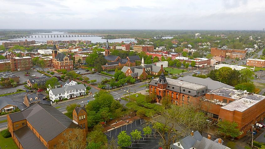 New Bern North Carolina is situated on the Neuse River 