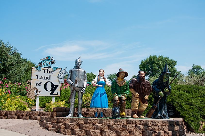  Storybook Land, Wizard of Oz display in Aberdeen, South Dakota.