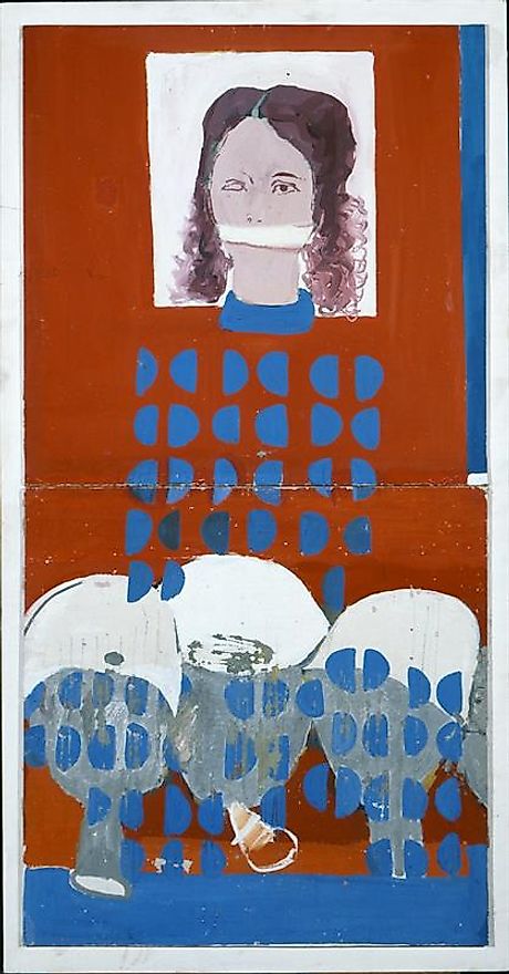 Painting, by Dimosthenis Kokkinidis 1968, via the National Museum of Contemporary Art, Athens