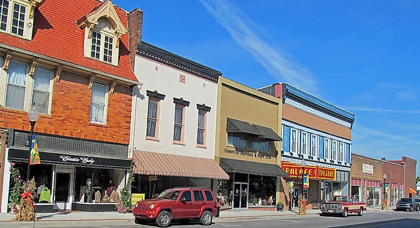 Main Street, Greenville, Kentucky.