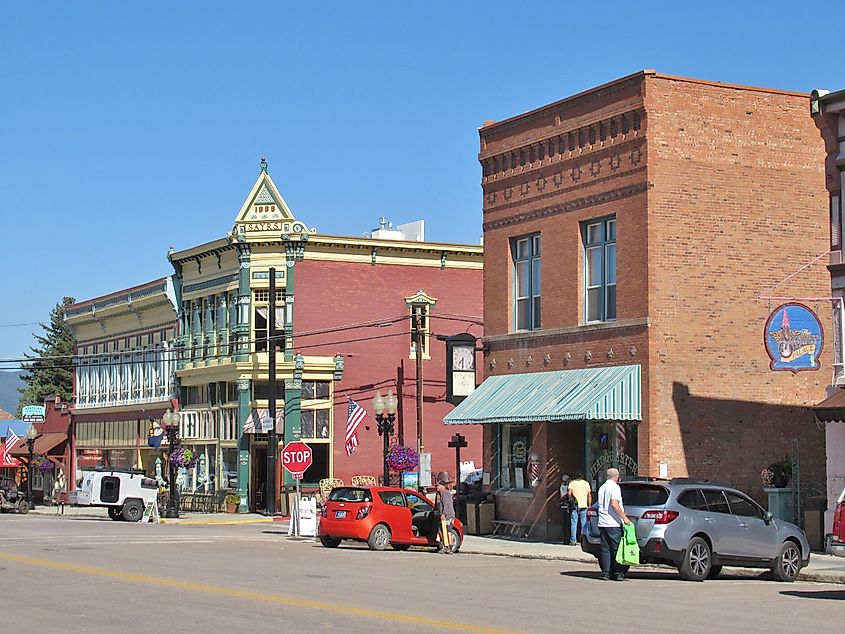 Historic buildings in Phillipsburg, Montana.