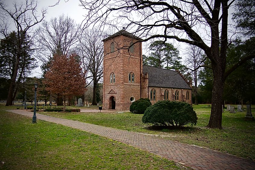 St Lukes Church and Cemetery in Smithfield Virginia.